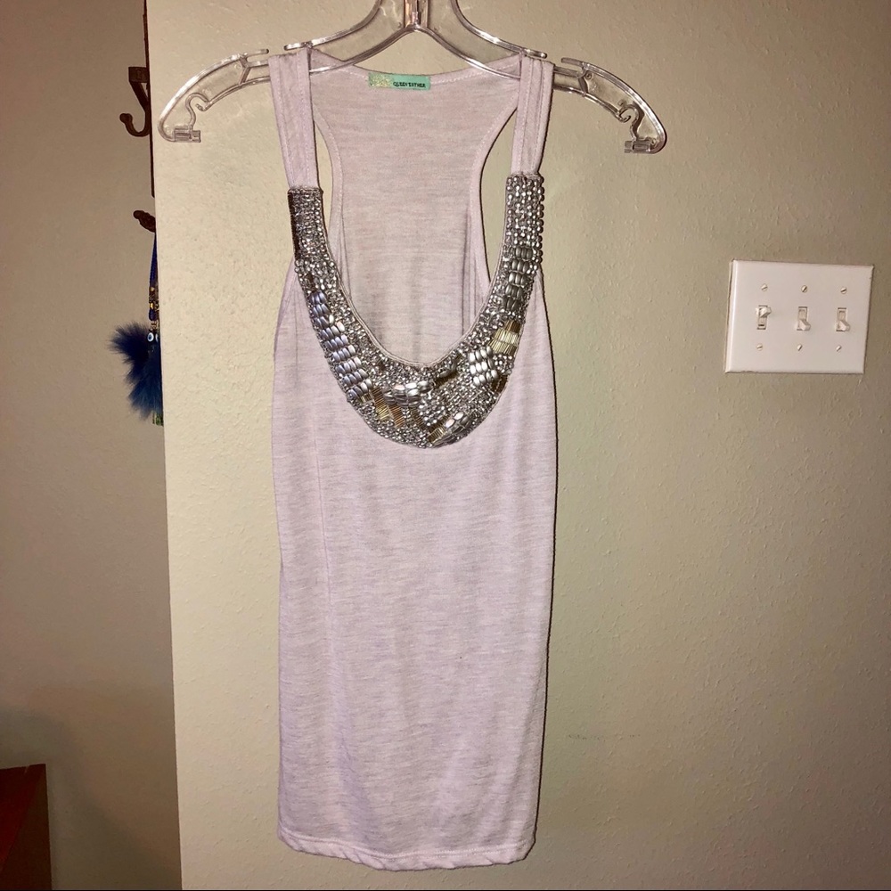 Lilac Racerback Tee OBO